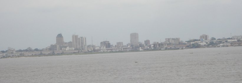 Skyline von Kinshasa / Demokratische Republik Kongo