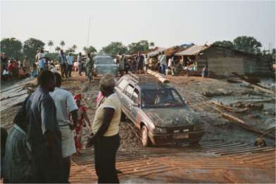 Auf dem Weg von Bissau nach Ziguinchor/Senegal