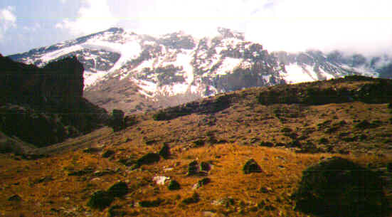 On the way to Barranco Camp