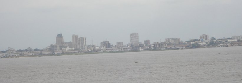 Skyline von Kinshasa / Demokratische Republik Kongo