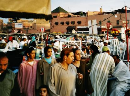 Abendessen auf dem Place Djemaa el-Fna