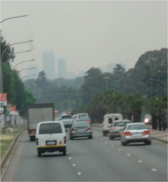 Ankunft in Johannesburg