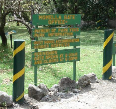Start am Momella-Gate