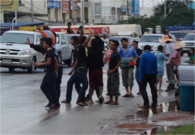 Ueber die Grenze nach Nong Khai / Thailand